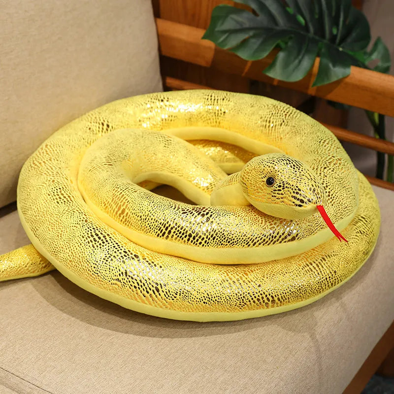 Stuffed Snake 300cm Real Life Snake Plush Toy Giant Boa Cobra Simulation Long Snake Plush Doll Creative Decor Birthday Gifts