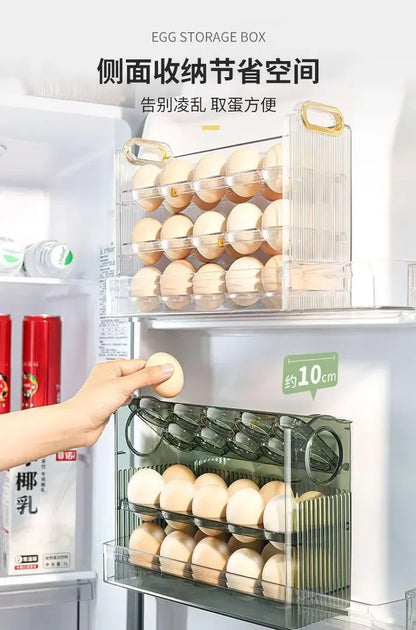 Egg Storage Box Side Door of Refrigerator Storage Organizer Kitchen Reversible Special Egg Storage Tray Kitchen Accessories