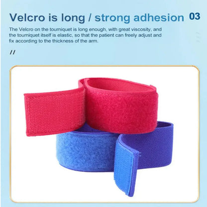 Dialysis Tourniquet Elastic Hemostatic Bandage Trauma First Aid Portable Blood Sucking Pad Stationary Tool Outdoor