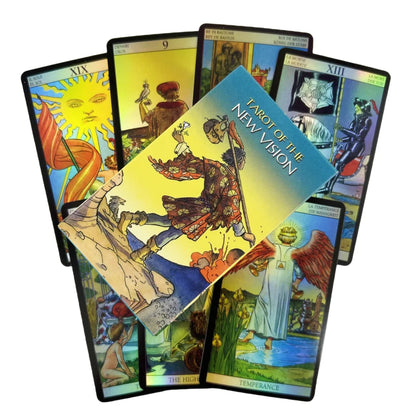 Tarot of New Vision Deck Laser Edition Game Cards English Divination Edition Board Playing Games With Guidebook