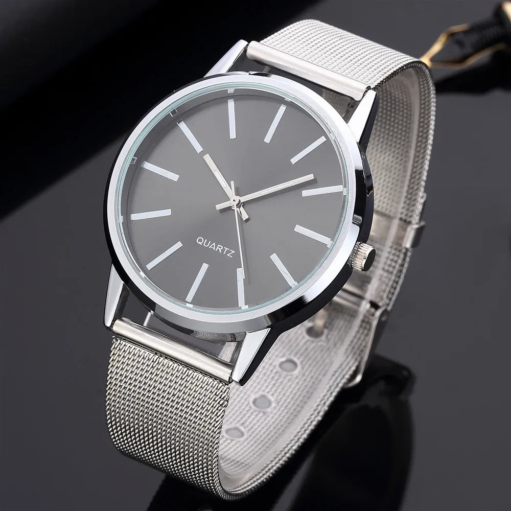 Luxury Women Watches New Stylish Silver Minimalist Business Ladies Alloy Casual Bracelet Montre Femme Female Watch