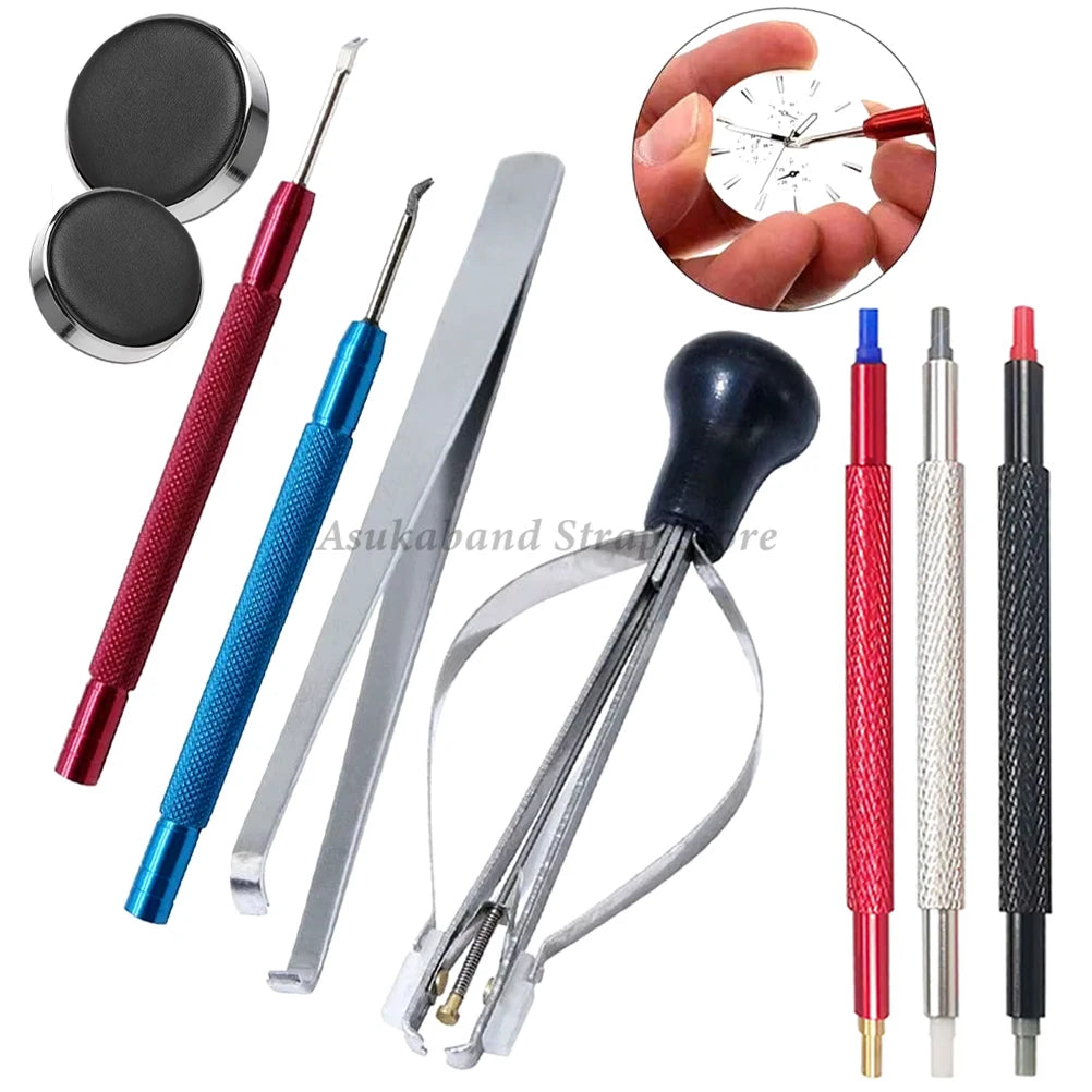 Steel Watch Dial Pointer Remover Watch Repair Tool Sets Watch Needles Picker Lifter Hands Remover Presser for Watchmaker Tool