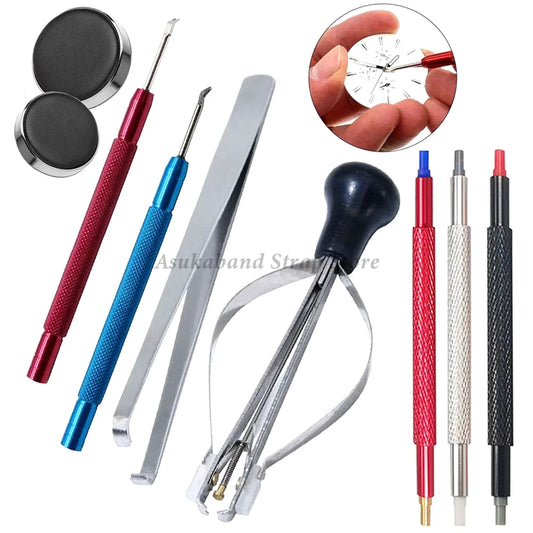 Steel Watch Dial Pointer Remover Watch Repair Tool Sets Watch Needles Picker Lifter Hands Remover Presser for Watchmaker Tool