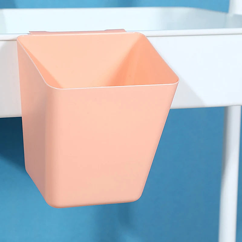 Plastic Hanging Storage Buckets For Trolley Portable Bedside Hanging Basket Household Back-mounted Kitchen Hanging Basket