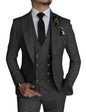 3 Piece Men's Wedding Dress Suits Slim Fit Lapel Tuxedos Party Leisure Formal Male Suit For Groomsman Suit (Blazer+Vest+Pants)