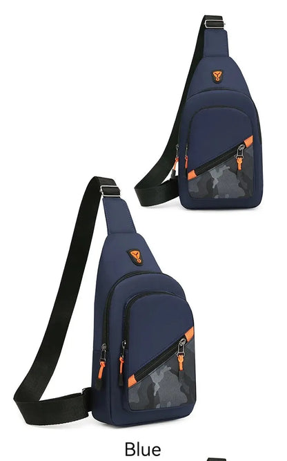 Rilibegan Nylon Men's Chest Bag 2023 New Portable Casual Shoulder Bag Trendy and Unique Design Crossbody Bag