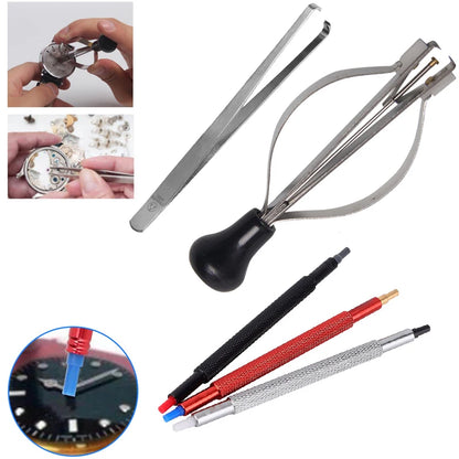 1/3/4/5PCS Watch Hand Pressers Pusher Fitting Set Kit Watchmakers Watch Repair Tool Kits Double-ended Needle Pen And Needle Set