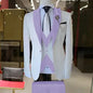 Fashion Style Wedding/Business Men's 3 Pieces Suits Slim Fit Formal Groomsmen Tuxedos Men Suits Jacket+Vest+Trousers for Party