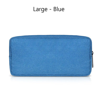 Digital Accessories Storage Bag Portable USB Cable Earphone Organizer Makeup Cover Travel Gadget Devices Pouch