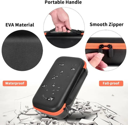 Wireless Microphone Case for JBL Wireless Two Microphone System Universal Handheld Dual Mic Travel Bag for Singing Karaoke
