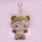 New Style Sanrio Latte Pacifier Cartoon Kulomi Cinnamoroll Melody Hello Kitty Cat Plush Toy Keychain Ornament Pendant Gifts