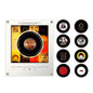 Creative Vinyl Music Player Fridge Magnet Decor,with 9Pcs NFC Rotating Disc Cards ,NFC Sensing Vinyl Song Player Night Light