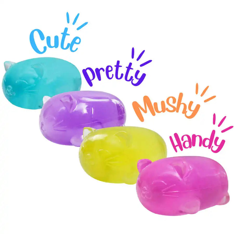 1Pc Mini Cute Cat Maltose Decompression Toy Non Stick Odorless Non-toxic Fun Toy Pressure Relief Tool For Adults and Students