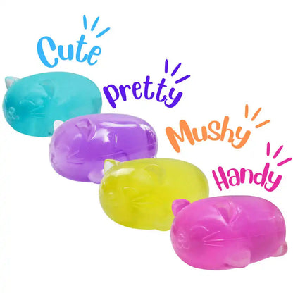 1Pc Mini Cute Cat Maltose Decompression Toy Non Stick Odorless Non-toxic Fun Toy Pressure Relief Tool For Adults and Students