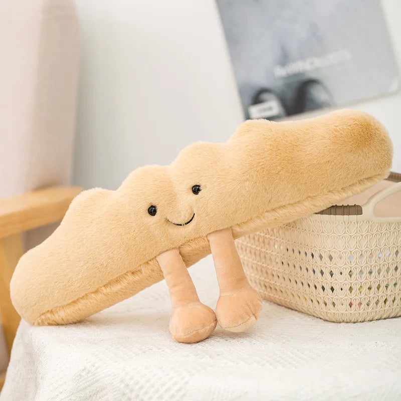 Cute Cartoon Bread Pancake Doll Soft Plush Toys Kawaii Sofa Home Decor Doll Exquisite Collectibles Surprise Fun Birthday Gift