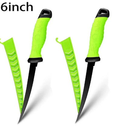 Fishing Knife 6 Inch Fillet Boning Knife Stainless Steel Cleaver Kitchen Professional Fruit Meat Cutting Fishes Slicing Knives