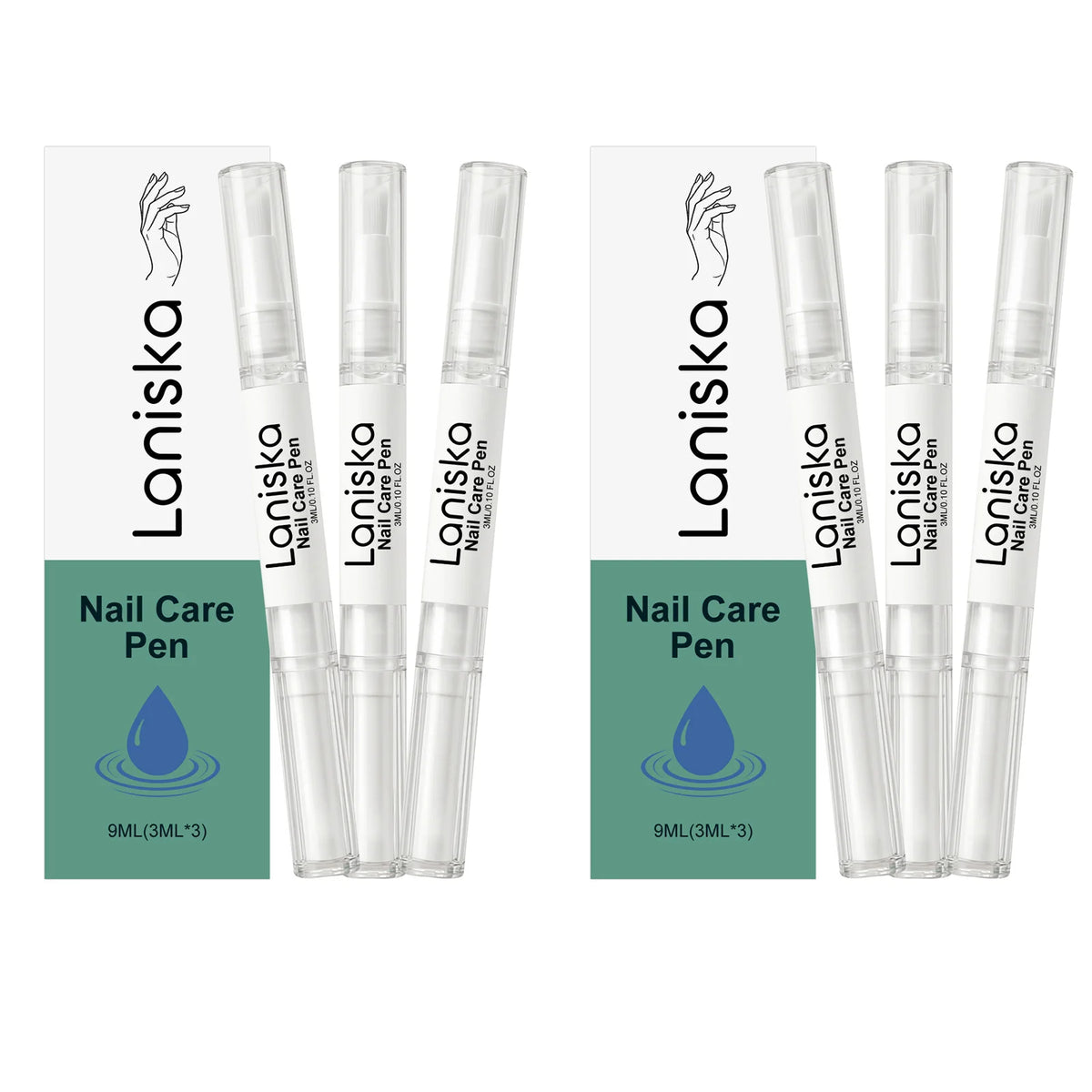 Laniska Nail Care Pen Cracked Nail Repair Cuticle Nail Strengthener and Growth Non-greasy Tea Tree Oil Nourishing Nail Oil Pen