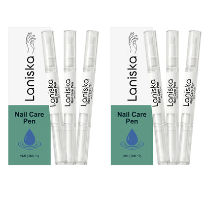 Laniska Nail Care Pen Cracked Nail Repair Cuticle Nail Strengthener and Growth Non-greasy Tea Tree Oil Nourishing Nail Oil Pen