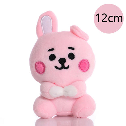 New BTed 21Plush Toys Kawaii Mini Keychain Anime Pendant Ornament for Kids 12-22cm Bt Peripherals Soft Stuffed Animals Doll Gift