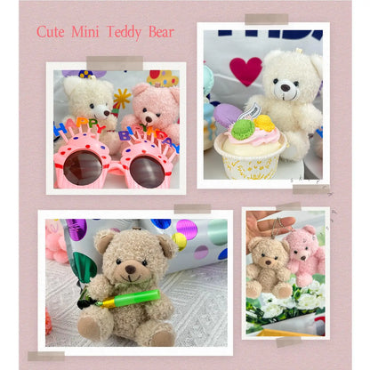 Mini Teddy Bear Bulk,Small Stuffed Animal Toy, Soft Plush Mini Teddy Bears for Baby Shower Graduation Wedding Birthday Party