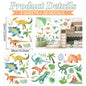 Cartoon Animal Cute Dinosaur Wall Stickers Removable for Kids Room Decoration Background Living Room Baby Nursery Wall Decals