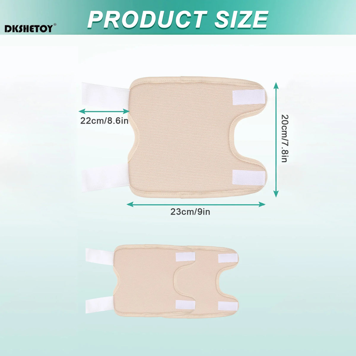 Reusable Castor Oil Pack Organic Knee Pain Compress Wrap Adjustable Pad Self Conditioning Aid Liver Abdomen Muscles Kidneys