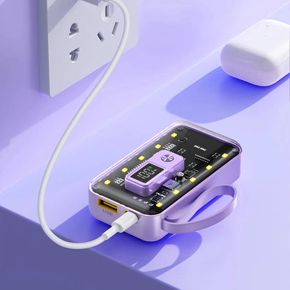 21700  Power Bank Cases Battery Storage Box Night Light USB Charge DIY Shell 21700 Battery Storage Box for iPhone Xiaomi