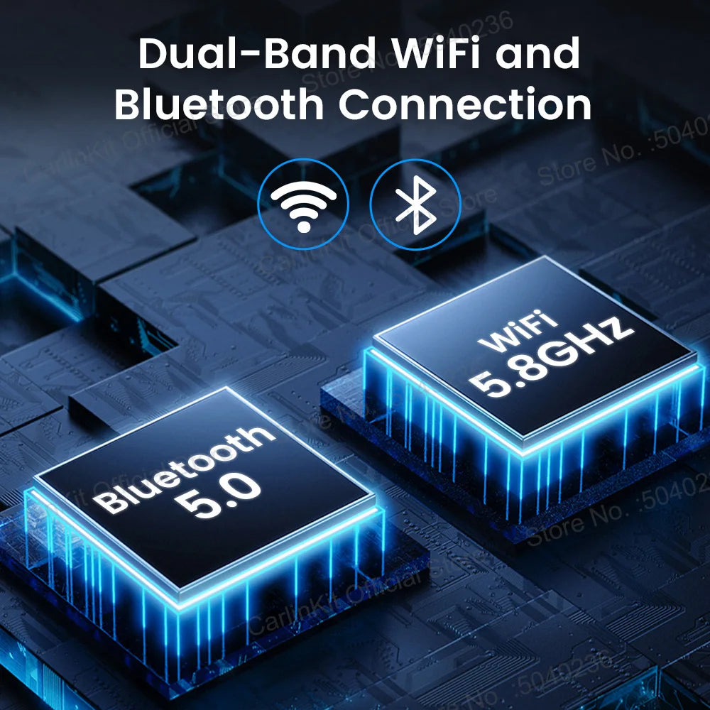 Baidu CarLife CarlinKit Wired To Wireless CarPlay Wireless Android Auto Adapter WiFi Bluetooth Auto Connection 2-In-1 Smart Box