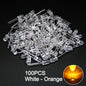 100PCS F5 LED Diode 5MM Assorted Kit White Green Red Blue Yellow Orange Pink Purple Warm White DIY kit Light Emitting Diode bxv