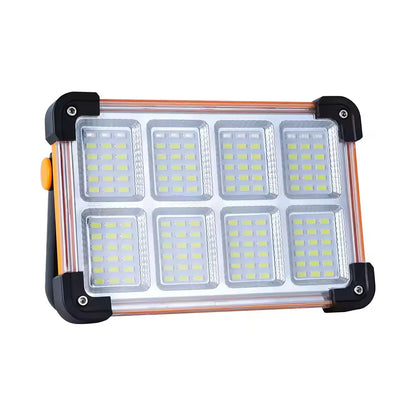 Solar outdoor lamp household waterproof glare large-capacity portable lamp high-power rechargeable magnetic emergency lamp