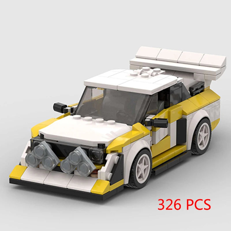 City Speed Racing Car Model Building Blocks DIY Bricks MOC Toy Classic Rally Sports Super Racer Vehicle Christmas gift technique