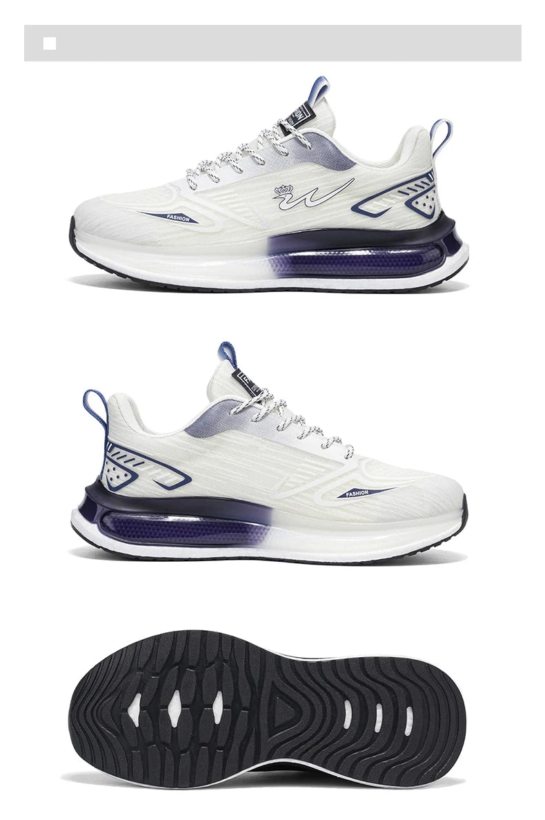 Men's breathable casual sneakers four seasons new soft sole non-slip lightweight racing outdoor running shoes speed sports shoes