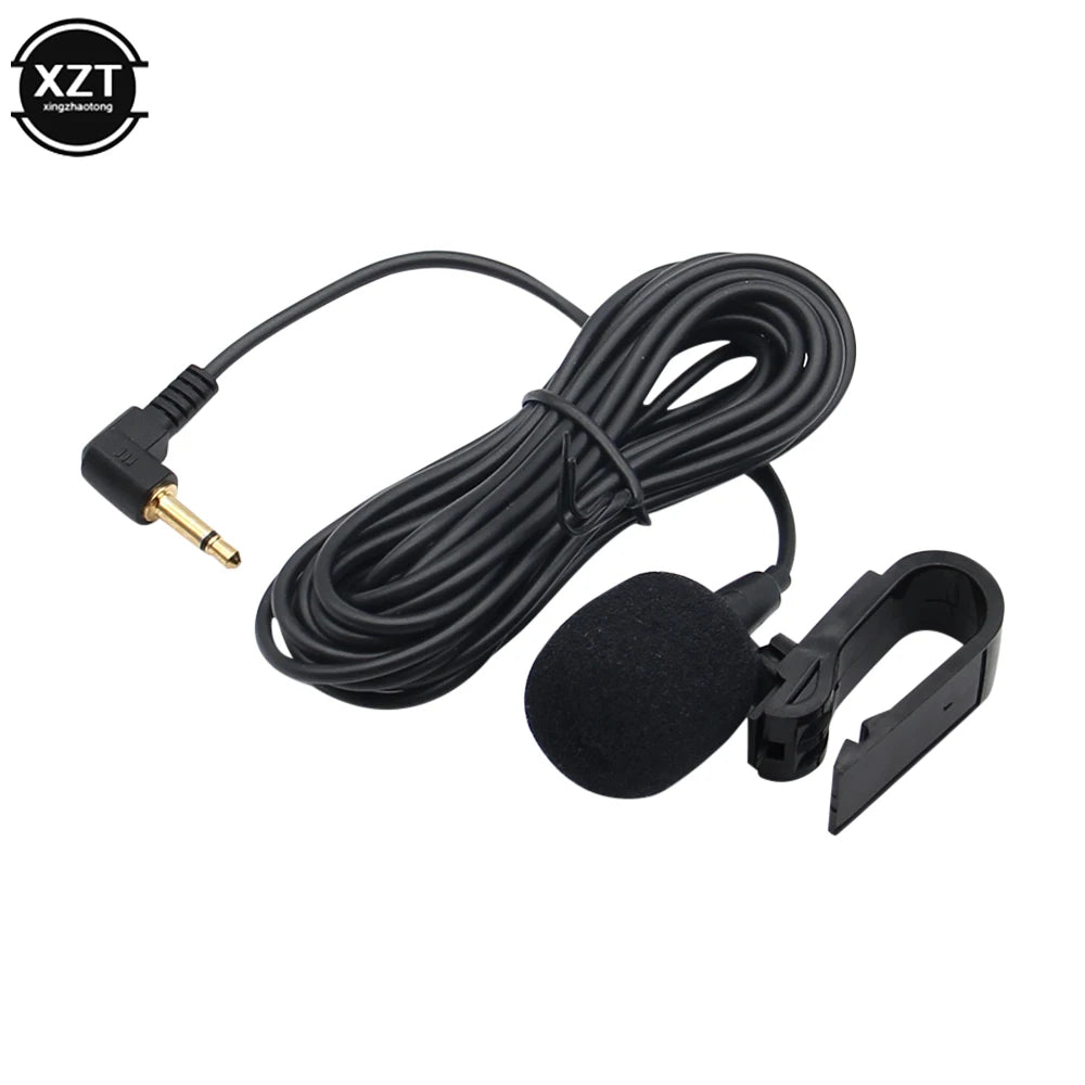 3m Professionals Car Audio Microphone 3.5mm Clip Jack Plug Mic Stereo Mini Wired External Microphone For Auto DVD Radio