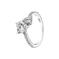 S925 Silver Bow Love Flower Ring Fashionable and High End Style Ring