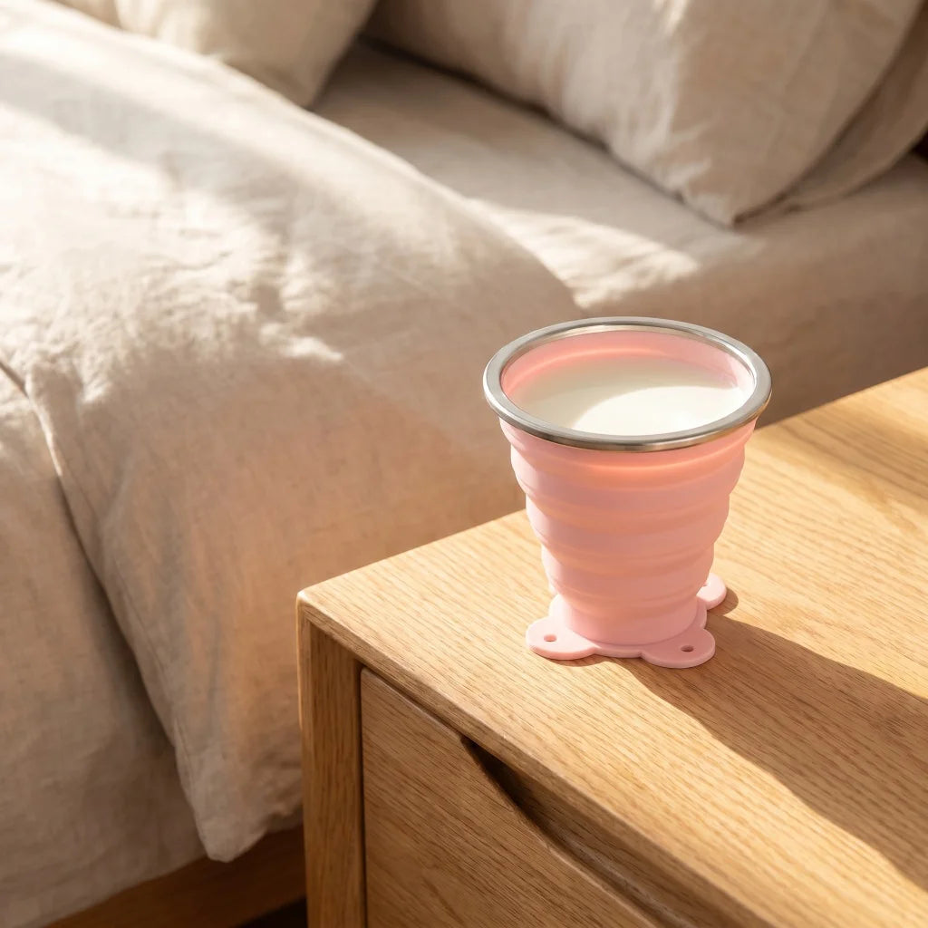 270ML Portable Silicone Folding Water Cup Outdoor Heat Resistant Foldable Mug With Lid Collapsible Travel Drinking Cups