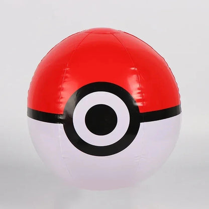Pokemon Cartoon Beach Ball Inflatable Poke Ball Water Toy Parent-child Volleyball Children's Elastic Sports Birthday Gift