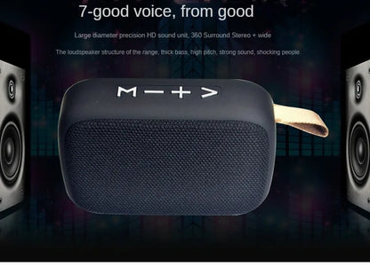 Fabric Speaker Bluetooth Wireless Connection Portable Outdoor Sports Audio Stereo Support Tf Card Mobile Phone Universal