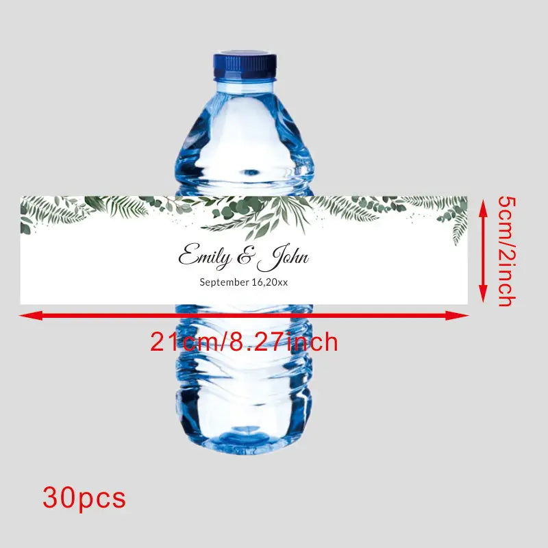 Custom 30 pieces Celebration label Personalized bottle label sticker Custom name text sticker