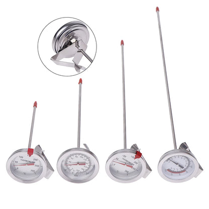 1PC Kitchen Tools Probe Thermometer Milk Coffee Food Meat Gauge Stainless Steel Cooking Temperature Meter