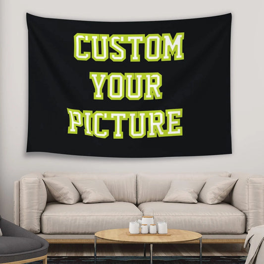 Custom Tapestry Personalized Photo Tapestry Wall Hanging for Bedroom, Living Room & Dorm Decor, Modern Home Wall Art