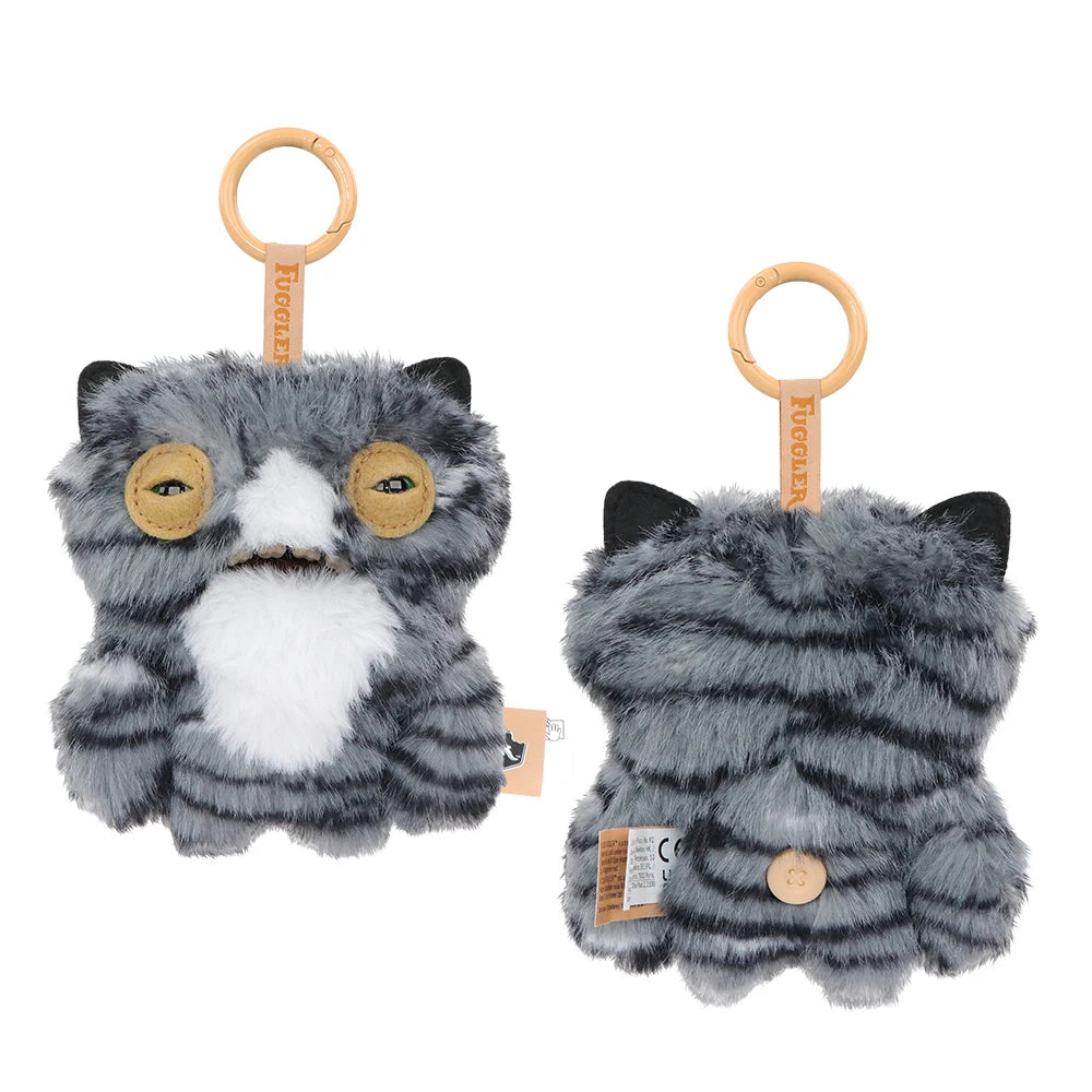Fuggler Alley Cats Care-Bears Fugg Plush Toys Nuggets Keychain Funny Ugly Tooth Monster Bag Charm Dolls Backpack Decor Bagged