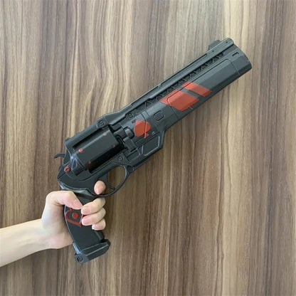 OW Gun Cosplay Angela Ziegler Mercy Angel Shock Gun Prop Weapons Model Safety PU Rubber Model Halloween No Shooting