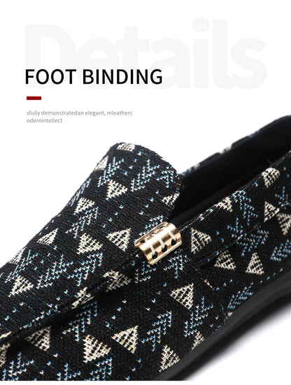 Summer Flat Casual Shoes Men Canvas Loafers Lightweight Breathable Slip-on Shoes Man Comfortable Non-slip Men's Driving Shoes