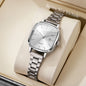 Elegant Square Dial Women Watches Simple Calendar Quartz Wristwatches Reloj Mujer Girls Clock Gift (Without Box)