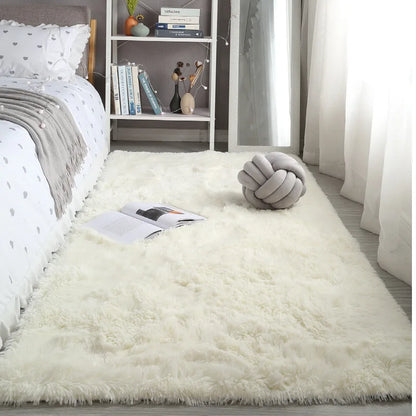 Washable Long Hair Carpet Living Room Coffee Table Fluffy Large Rugs 160x230 Girl Bedroom Thick Carpets In Door Non-slip Mats
