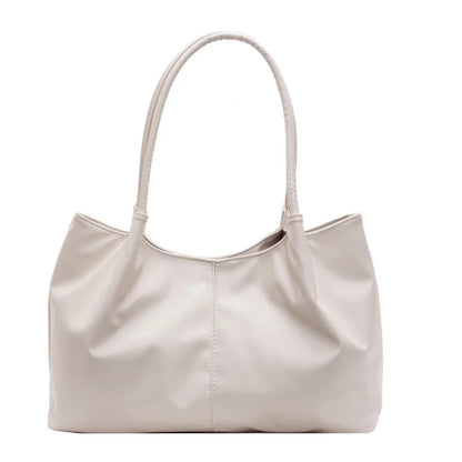 Fashion Women's Bag Large Capacity Tote Daily Commute Women's Shoulder Bag Black Soft PU Leather Handbag Shopping