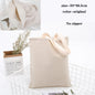 Canvas Cotton bag grocery handbag Foldable Fabric tote bag portable Storage organizer Shopping bag for woman Cloth organizer bag