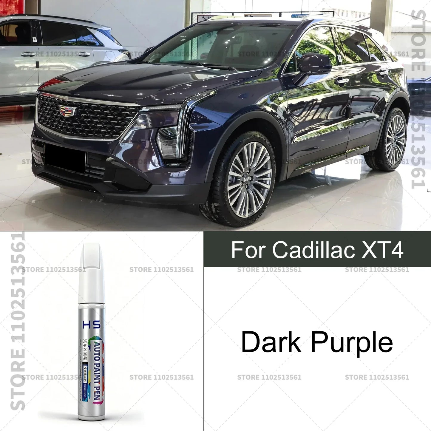 Car Paint Repair Pen For Cadillac XT4 Touch Up Scratch Remover DIY Auto Accessories White Purple Blue G59 Blue GZC Red GNT