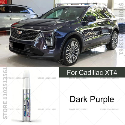 Car Paint Repair Pen For Cadillac XT4 Touch Up Scratch Remover DIY Auto Accessories White Purple Blue G59 Blue GZC Red GNT