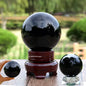 Natural Black Obsidian Sphere Large Crystal Ball Healing Stone Gemstone 30/40/50mm obsidian crystal decorative glass Home Decor